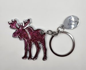 Bling Moose Keychain