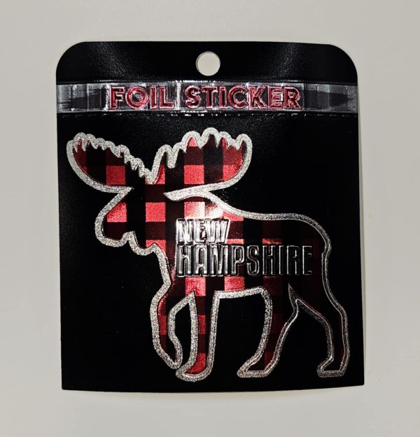 Moose Plaid Foil Sticker #13