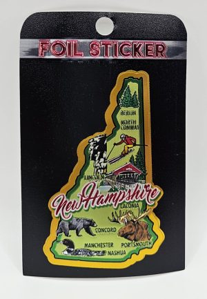 NH State Outline Sticker #14