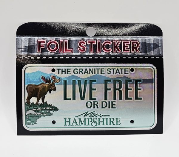 License Plate Foil Sticker #50